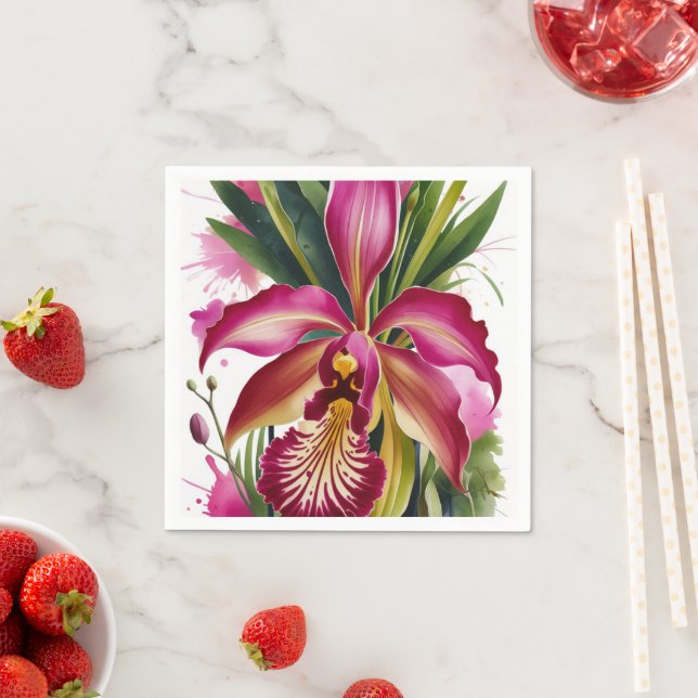 Tigerlily Elegant Floral Pappersservett (Insitu)