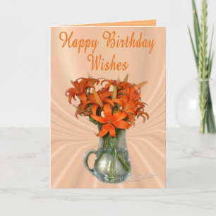 TigerLilyBday-anpassning Kort
