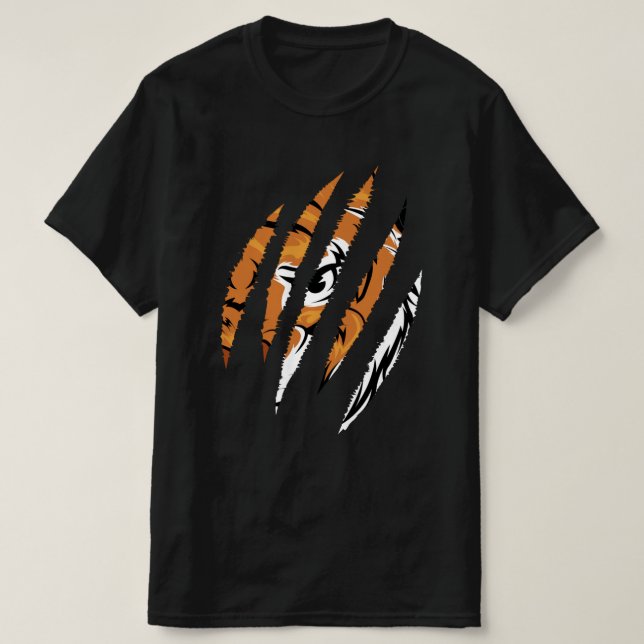 tigerlimpa ansikte t shirt (Design framsida)