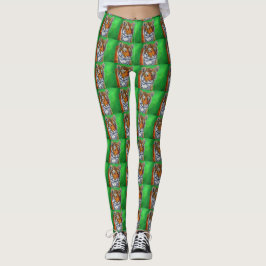 Tigermålning Leggings