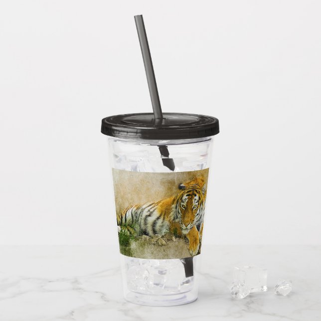 Tigermålning Take Away Mugg (Framsida Ice)