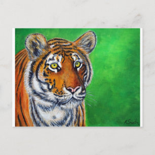 Tigermålning Vykort