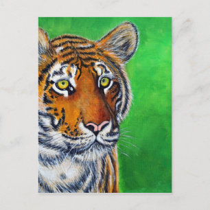 Tigermålning Vykort