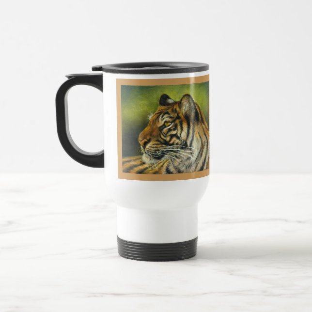 Tigermetalltravel mug resemugg (Vänster)
