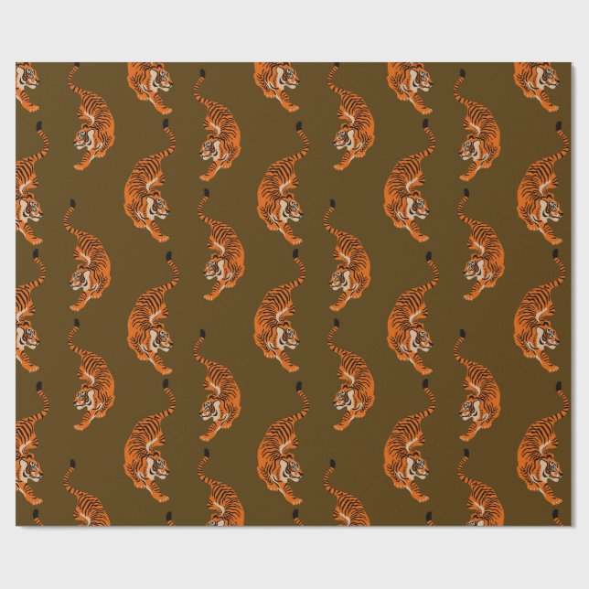 Tigermönster Presentpapper (Platt)