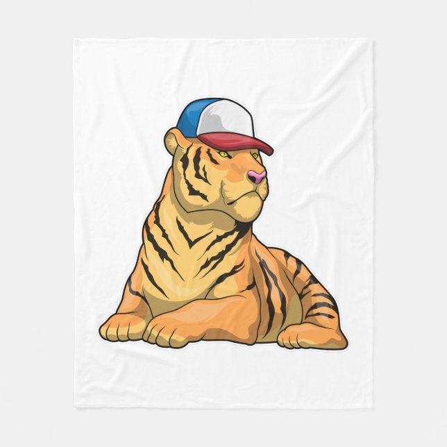 Tigermössa Fleecefilt (Framsidan)