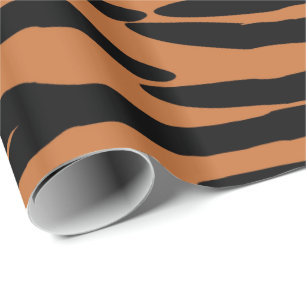 Tigern flår mönster presentpapper