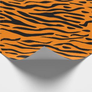 Tigern görade randig slå in papper - gåvor för presentpapper