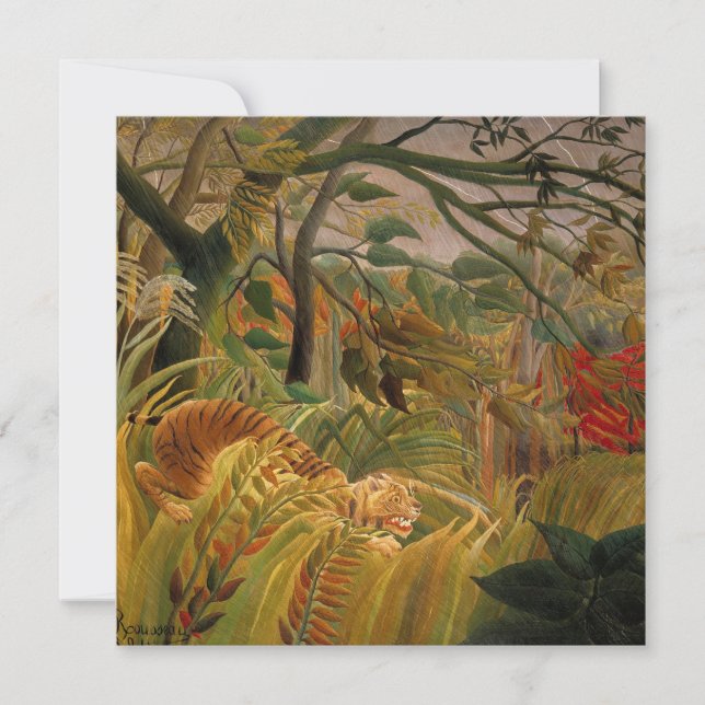 Tigern i en tropisk storm av Henri Rousseau (Framsida)
