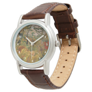 Tigern i en tropisk storm av Henri Rousseau Armbandsur