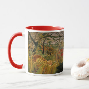 Tigern i en tropisk storm av Henri Rousseau Mugg