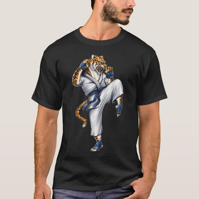 Tigern inom kampsport t shirt (Framsida)