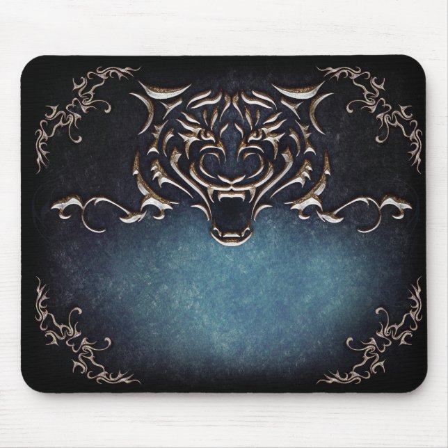 Tigern Mousepad/satte din ord Musmatta (Framsidan)