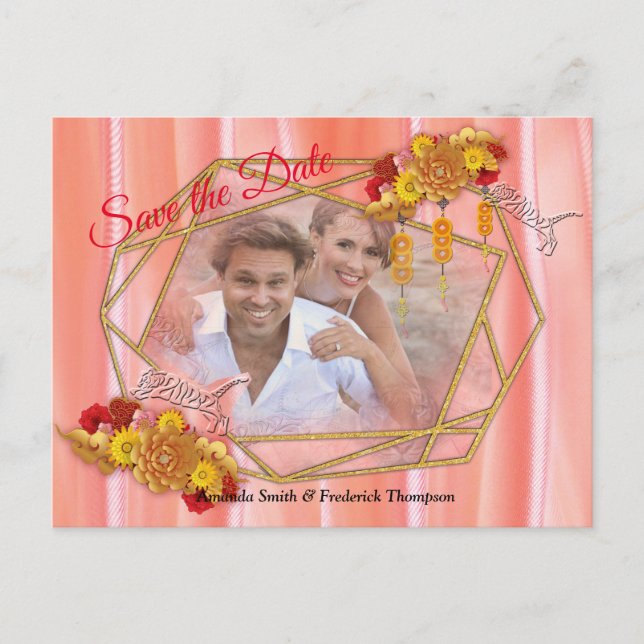 Tigerns år meddelande vykort (Framsida)