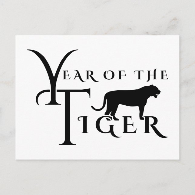 Tigerns år vykort (Framsida)