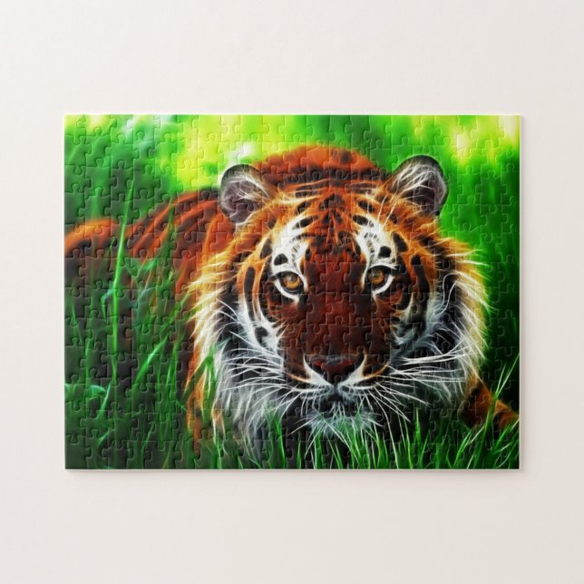 Tigerns spelpussel pussel (Horisontell)