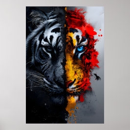 Tigerns två ansikten poster