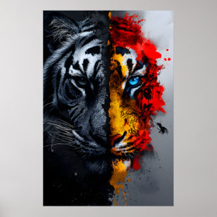 Tigerns två ansikten poster