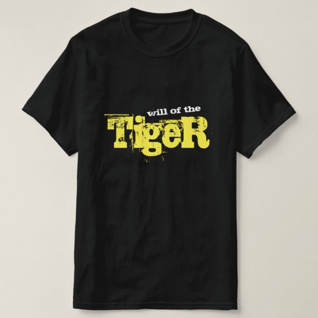 tigerns vilja t shirt (Design framsida)