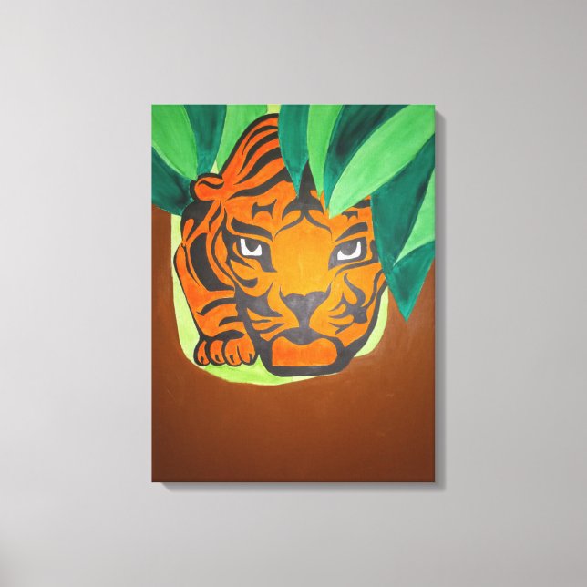 Tigeröga Canvastryck (Framsida)