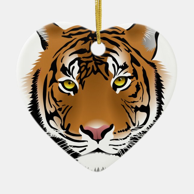 Tigerögon Julgransprydnad Keramik (Framsidan)