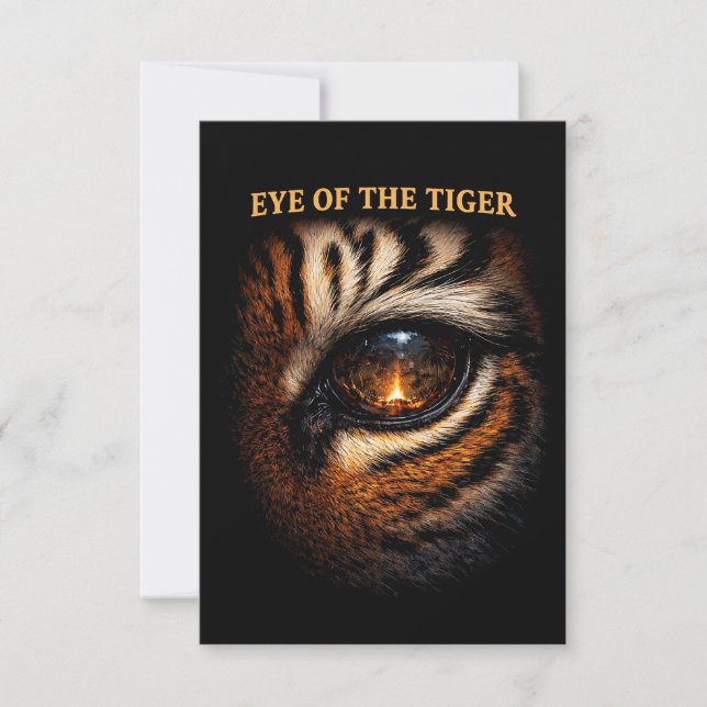 Tigeröga Tack Kort (Framsida)