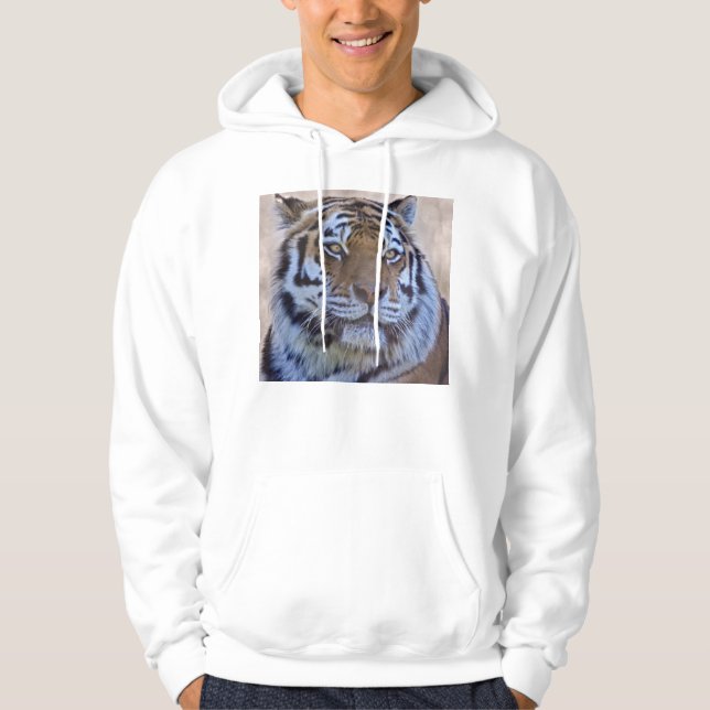 Tigerögat T-shirt Tröja Med Luva (Framsida)