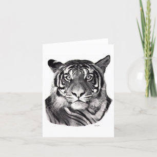Tigerögon noterar kortet kort