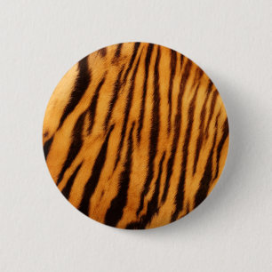 Tigerpäls flår tryckmönster knapp
