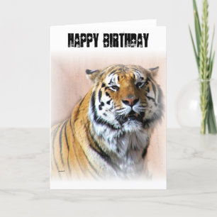 Tigerporträtt Kort