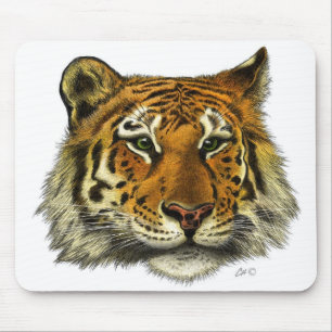 Tigerporträtt Musmatta