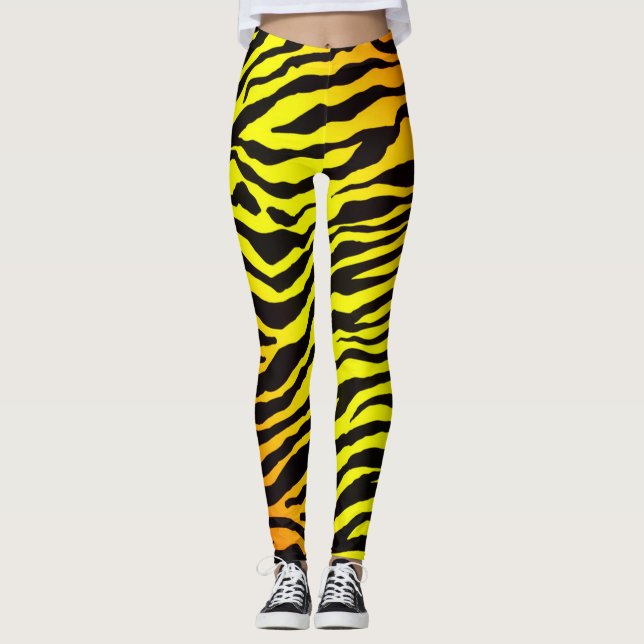 Tigerrandar Leggings (Framsida)