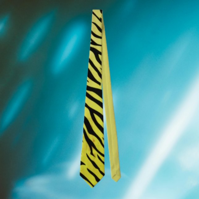 Tigerränder Gul slips – Djärvt djurtryck (Skapare uppladdad)