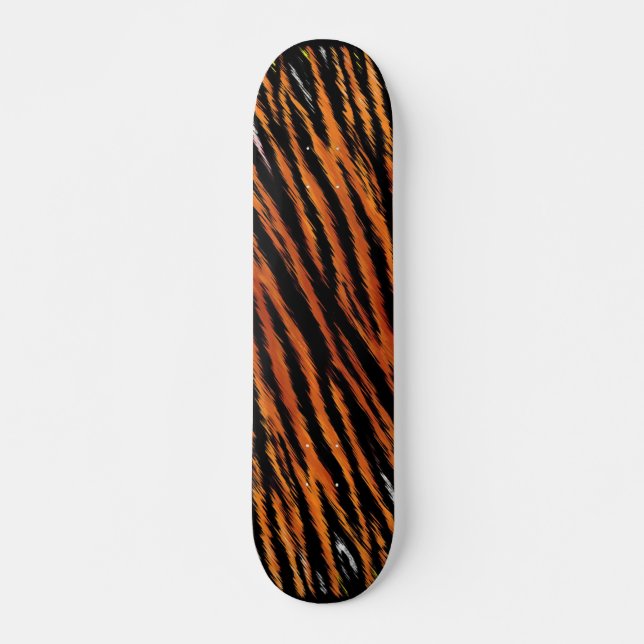 Tigerränder  mini skateboard bräda 18,5 cm (Framsida)