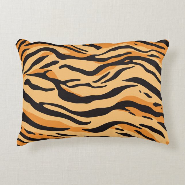 Tigerränder Prydnadskudde (Framsidan)