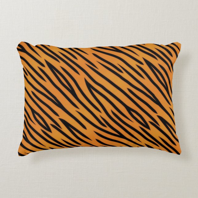 Tigerrandmönster Prydnadskudde (Framsidan)