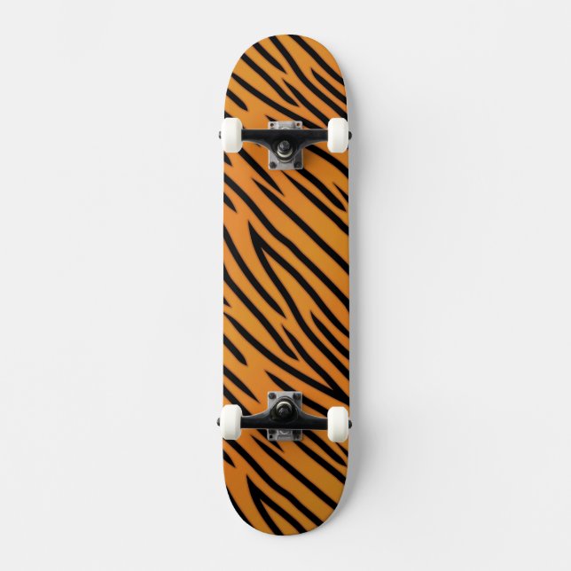 Tigerrandmönster Skateboard Bräda 21,5 Cm (Framsida)
