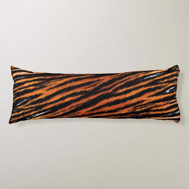 Tigerremsor Vilda Djurmönster Kroppskudde (Framsidan)