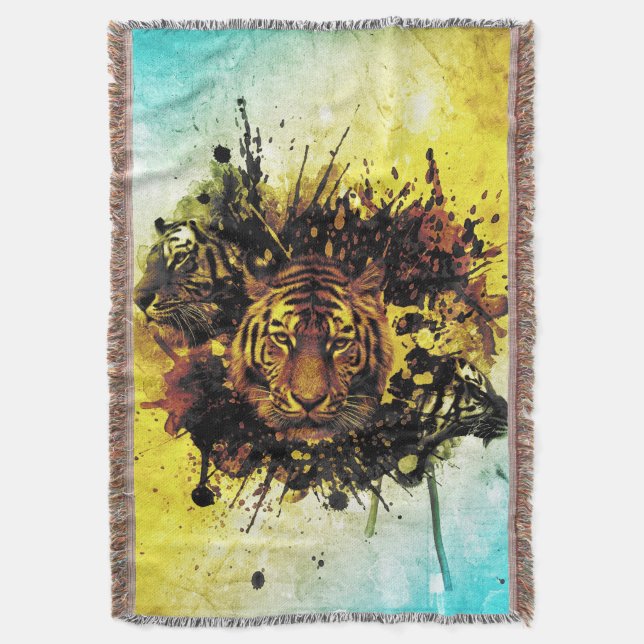 Tigers 3A Throw Blanket Mysfilt (Framsidan Vertikal)
