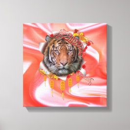 Tigers år canvastryck