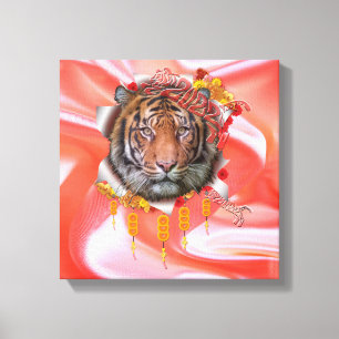 Tigers år canvastryck