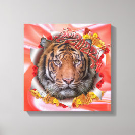 Tigers år canvastryck