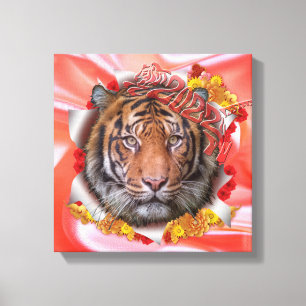 Tigers år canvastryck