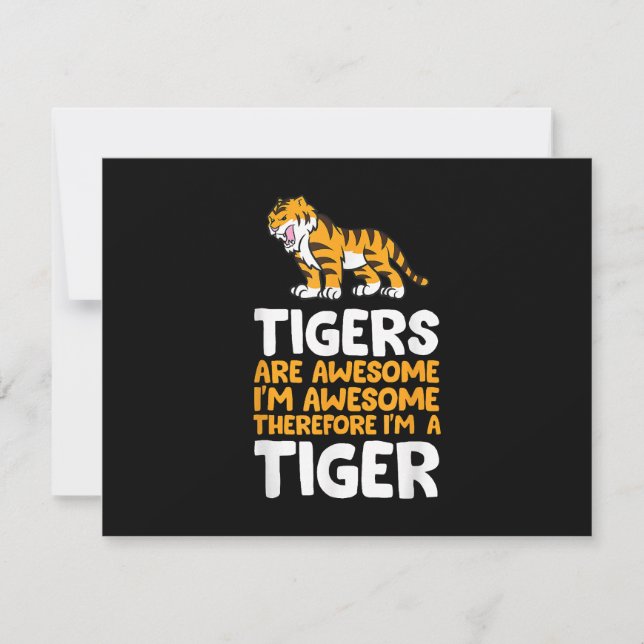 Tigers är Fantastisk. Jag är Fantastisk och därför (Framsida)