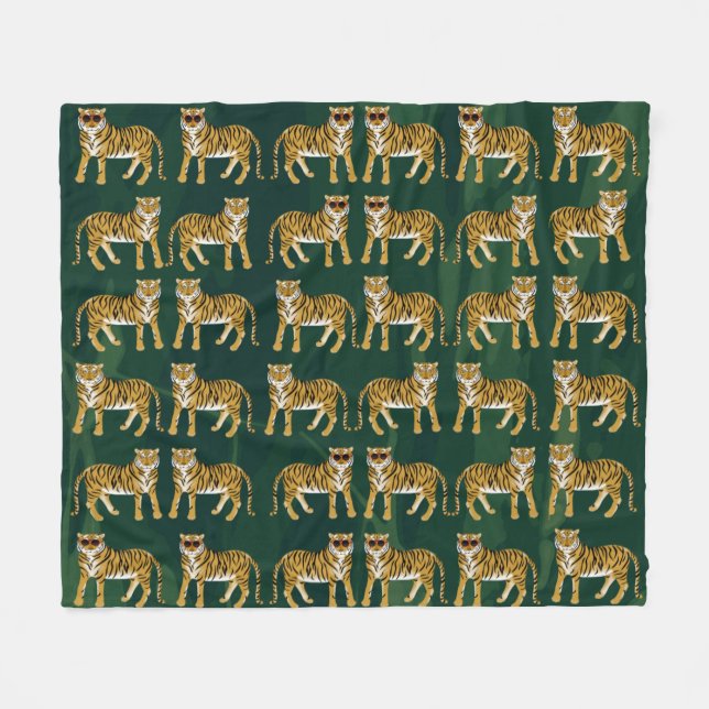 Tigers Fleece Blanket (Framsidan (Horisontell))