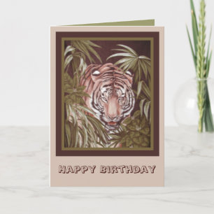 Tigers födelsedag kort
