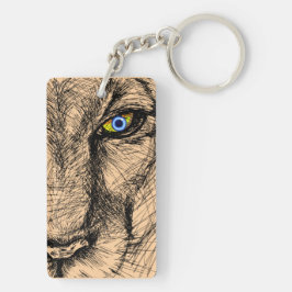 Tiger's Gaze Acrylic Keychain