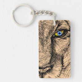 Tiger's Gaze Acrylic Keychain