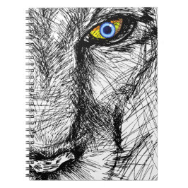 Tigers Gaze Anteckningsbok