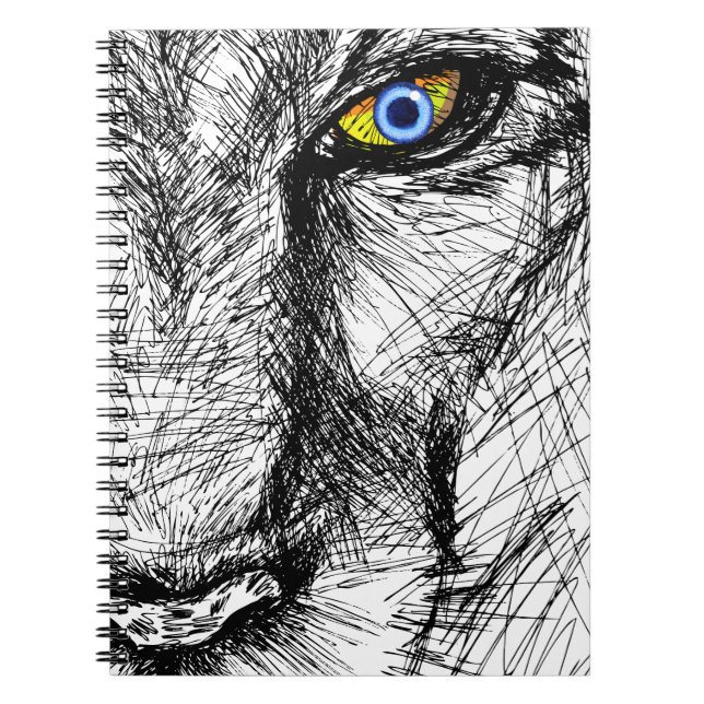 Tigers Gaze Anteckningsbok (Framsidan)